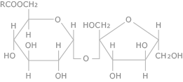 ショ糖脂肪酸エステル、構造、図